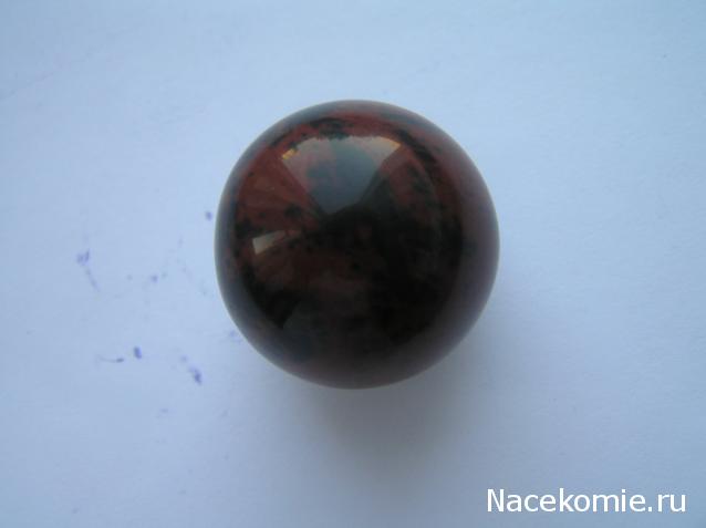Энергия камней №24 Красно-коричневый обсидиан (Сфера) фото, обсуждение