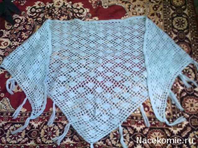 Чудесный крючок № 4: шарф, шаль, подушечка для пола