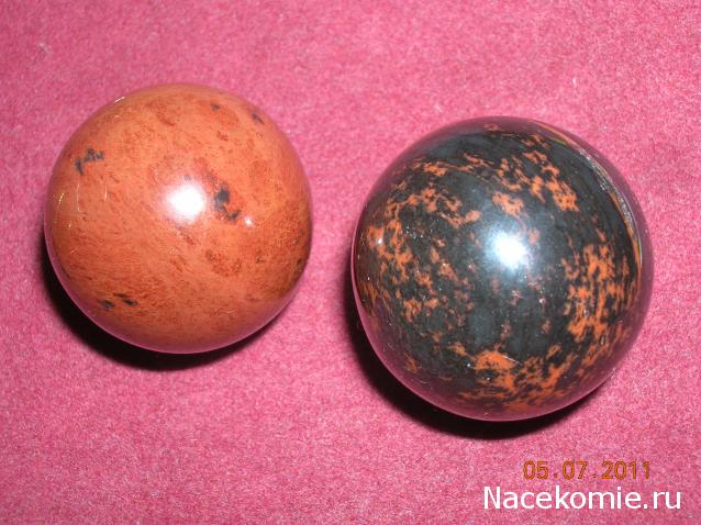 Энергия камней №24 Красно-коричневый обсидиан (Сфера) фото, обсуждение