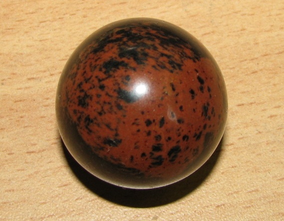 Энергия камней №24 Красно-коричневый обсидиан (Сфера) фото, обсуждение