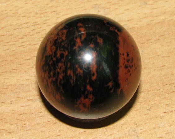 Энергия камней №24 Красно-коричневый обсидиан (Сфера) фото, обсуждение