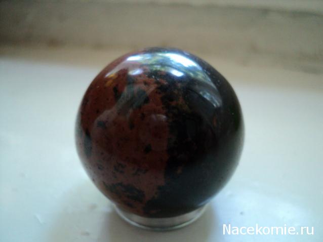 Энергия камней №24 Красно-коричневый обсидиан (Сфера) фото, обсуждение