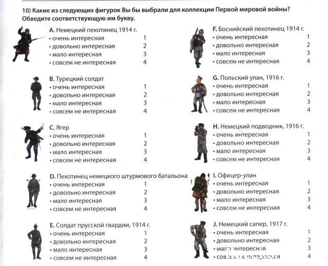 Солдаты Первой Мировой Войны - Hachette Коллекция - тест