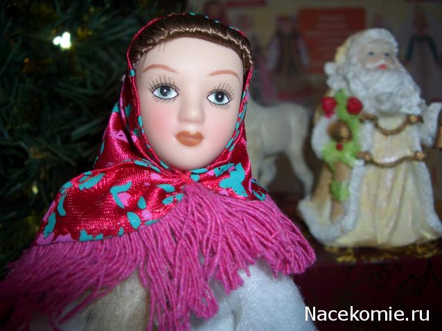 Куклы в народных костюмах №1 Кукла в зимнем костюме Московской губернии