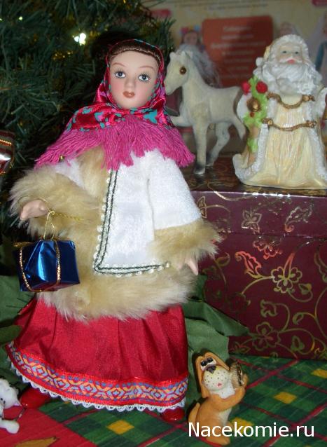 Куклы в народных костюмах №1 Кукла в зимнем костюме Московской губернии