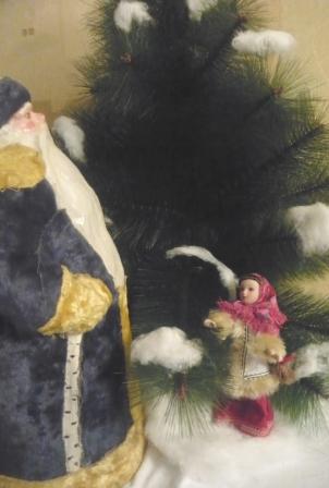 Куклы в народных костюмах №1 Кукла в зимнем костюме Московской губернии