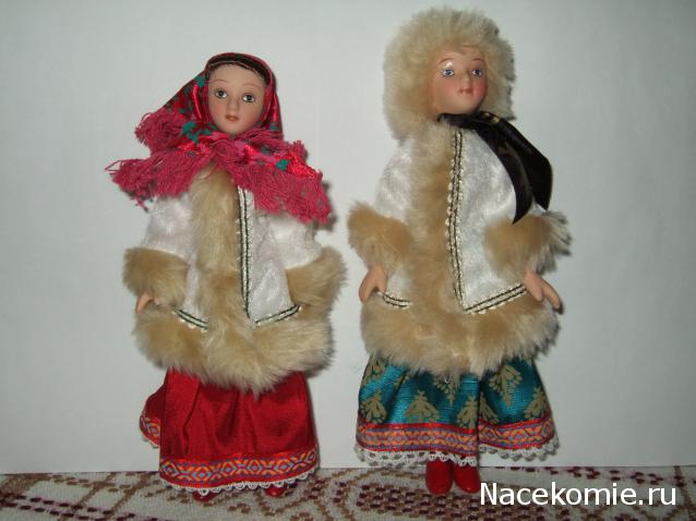 Куклы в народных костюмах №1 Кукла в зимнем костюме Московской губернии