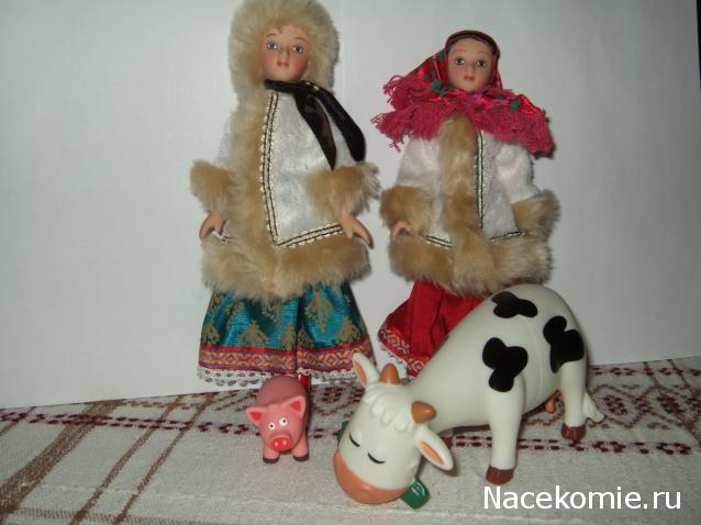 Куклы в народных костюмах №1 Кукла в зимнем костюме Московской губернии