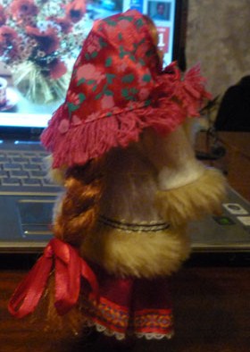 Куклы в народных костюмах №1 Кукла в зимнем костюме Московской губернии