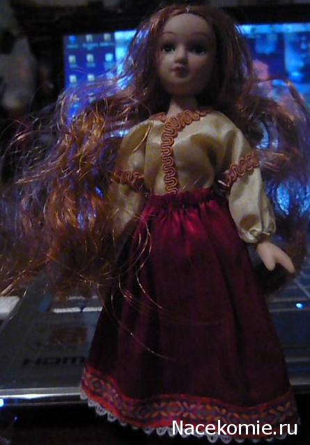 Куклы в народных костюмах №1 Кукла в зимнем костюме Московской губернии