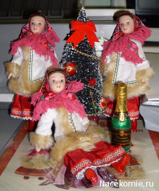 Куклы в народных костюмах №1 Кукла в зимнем костюме Московской губернии