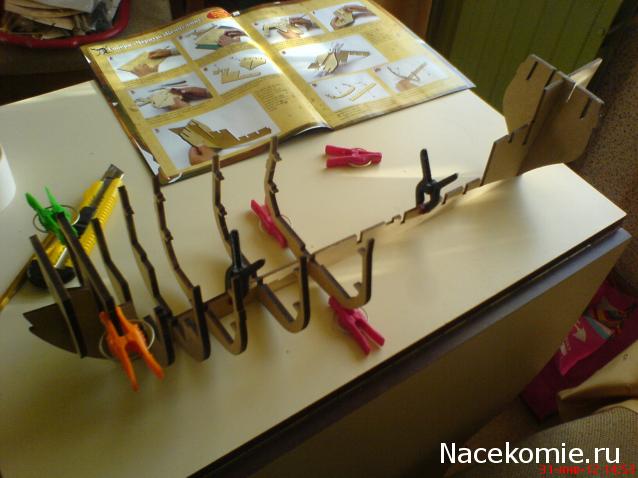 Собери Чёрную Жемчужину. Сборка корпуса.