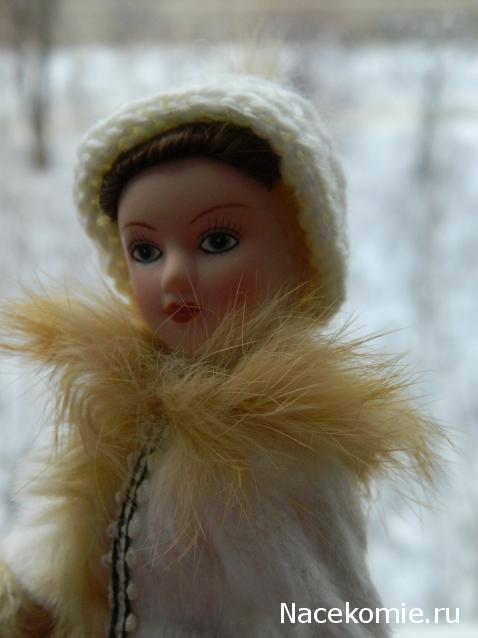 Куклы в народных костюмах №1 Кукла в зимнем костюме Московской губернии