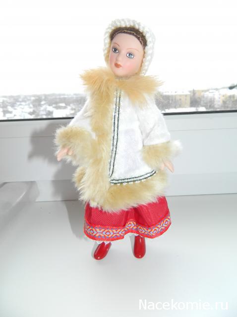 Куклы в народных костюмах №1 Кукла в зимнем костюме Московской губернии