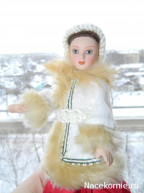 Куклы в народных костюмах №1 Кукла в зимнем костюме Московской губернии