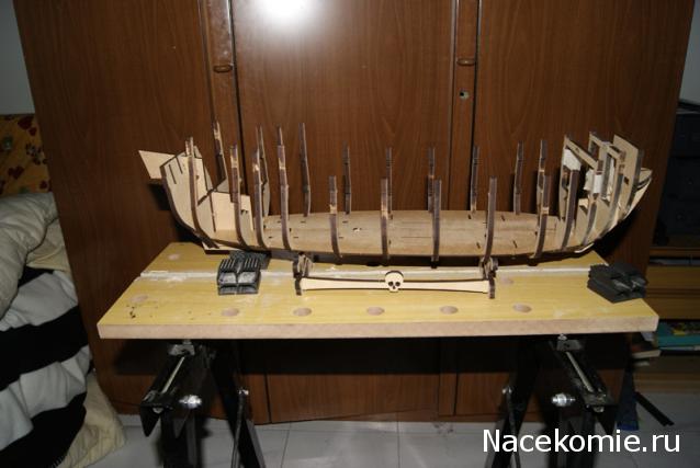 Собери Чёрную Жемчужину. Сборка корпуса.