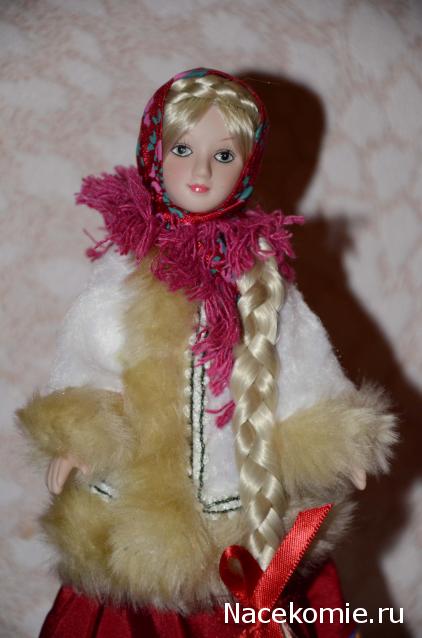 Куклы в народных костюмах №1 Кукла в зимнем костюме Московской губернии