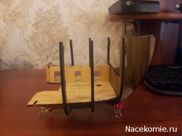 Парусник Баунти - Сборка корпуса