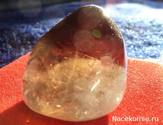 Энергия камней №55 Рутил в кварце (окатанный камень) фото, обсуждение