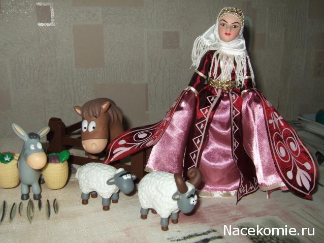 Куклы в народных костюмах №3 Кукла в карачаевском праздничном костюме