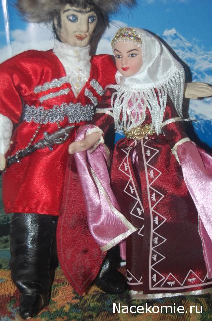 Куклы в народных костюмах №3 Кукла в карачаевском праздничном костюме
