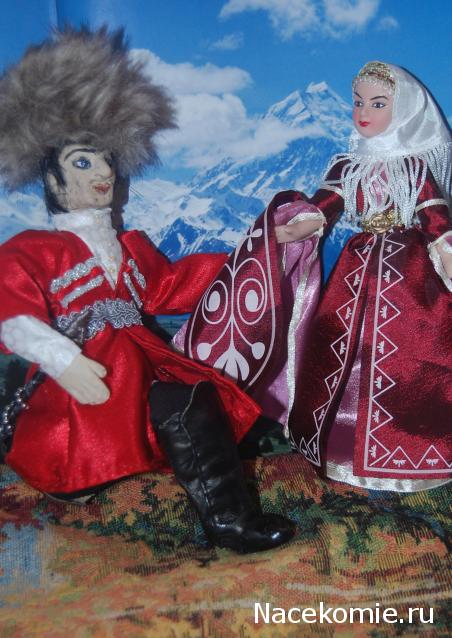 Куклы в народных костюмах №3 Кукла в карачаевском праздничном костюме