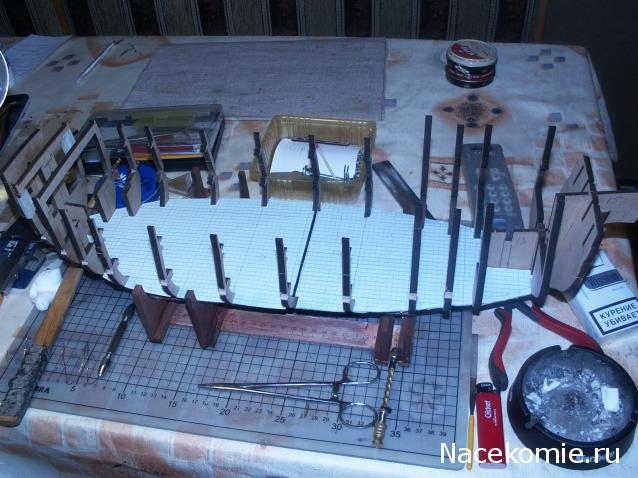 Собери Чёрную Жемчужину. Сборка, обшивка и покраска палуб