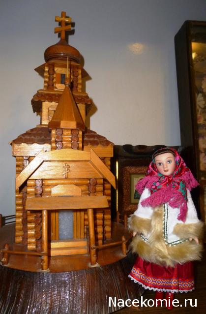 Куклы в народных костюмах №1 Кукла в зимнем костюме Московской губернии