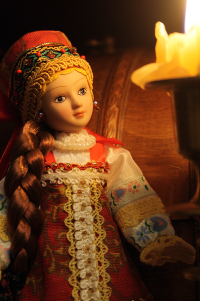 Куклы в народных костюмах №2 Кукла в летнем костюме Костромской губернии