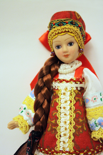 Куклы в народных костюмах №2 Кукла в летнем костюме Костромской губернии