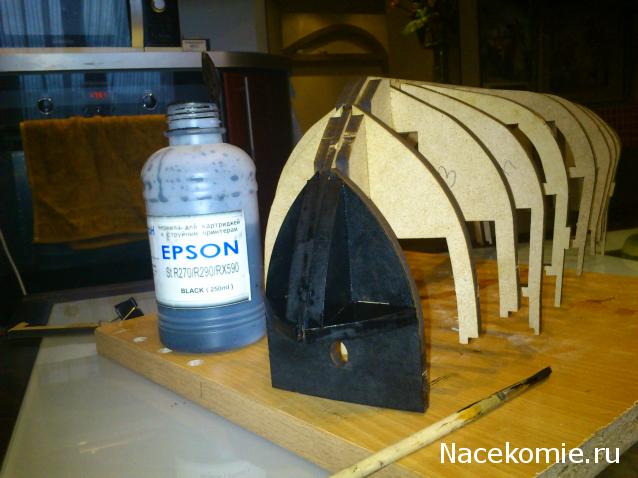 Собери Чёрную Жемчужину. Сборка: Покраска