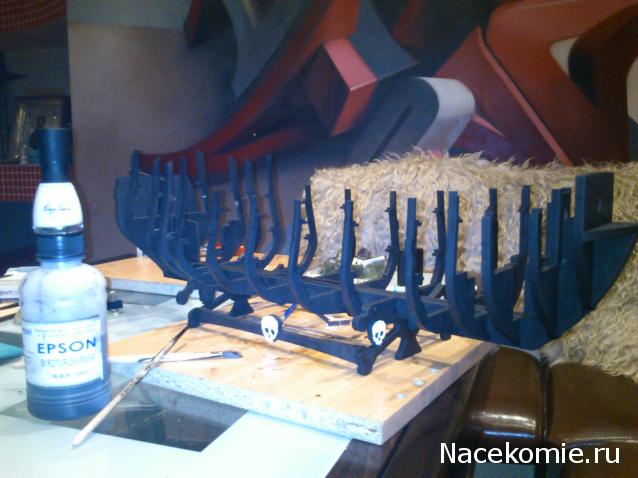 Собери Чёрную Жемчужину. Сборка: Покраска