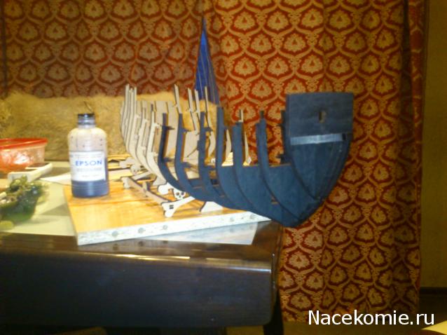 Собери Чёрную Жемчужину. Сборка: Покраска