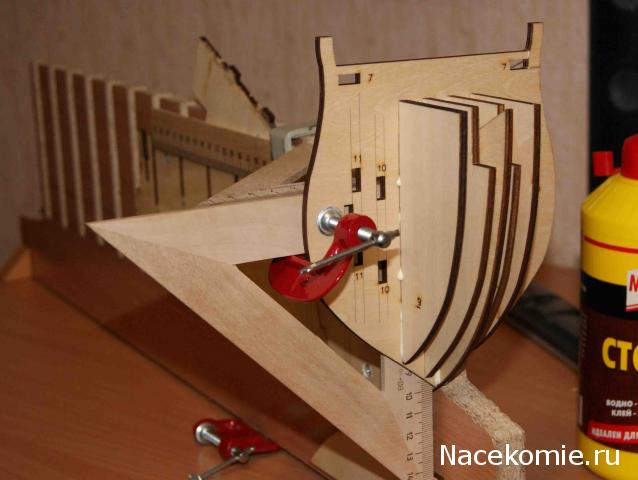 Корабль Адмирала Нельсона "ВИКТОРИ" - Сборка силового корпуса