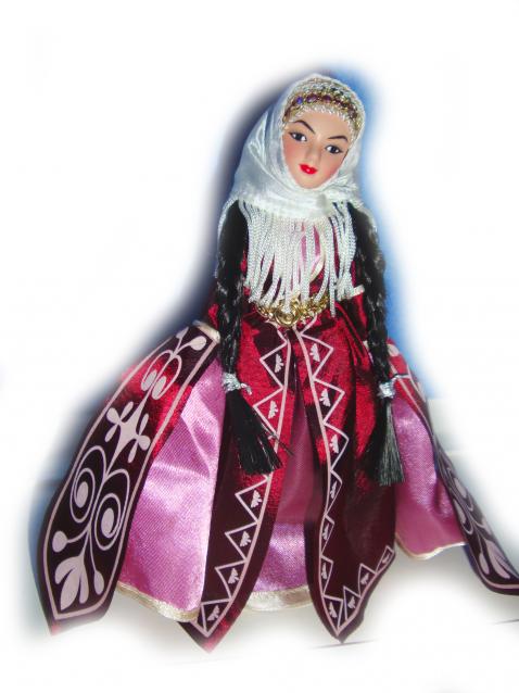 Куклы в народных костюмах №3 Кукла в карачаевском праздничном костюме