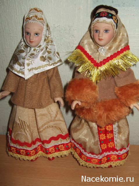 Куклы в народных костюмах №5 Кукла в зимнем костюме Архангельской губернии
