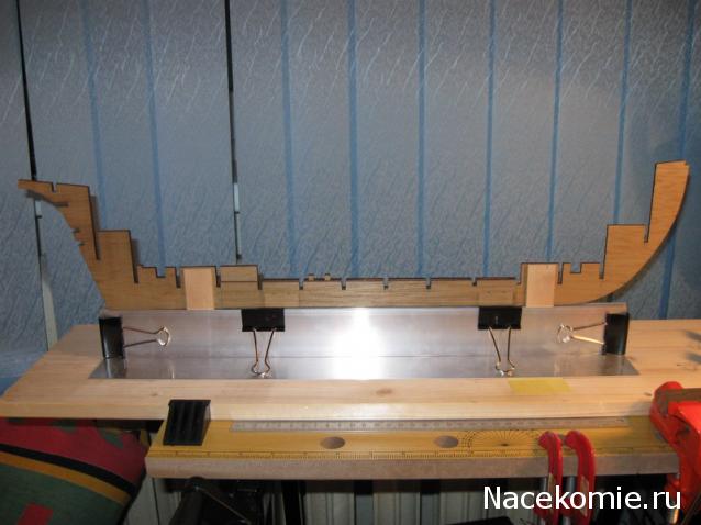 Парусник Баунти - Сборка корпуса