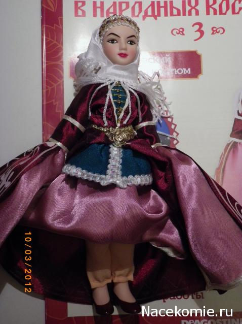 Куклы в народных костюмах №3 Кукла в карачаевском праздничном костюме
