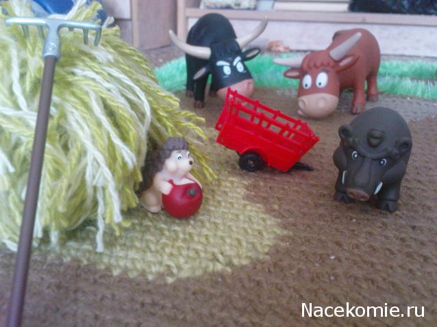 Животные на Ферме №11: кабан, ёжик