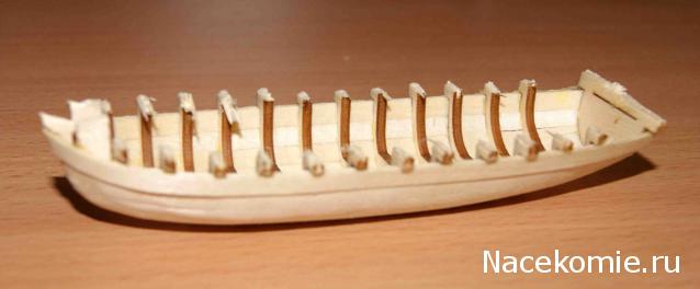 Корабль Адмирала Нельсона "Виктори" - Сборка баркаса