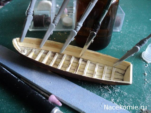 Корабль Адмирала Нельсона "Виктори" - Сборка баркаса
