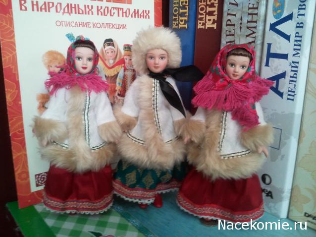Куклы в народных костюмах №1 Кукла в зимнем костюме Московской губернии