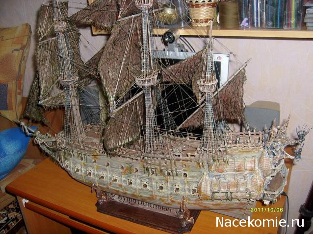 Собери Чёрную Жемчужину. Сборка: Покраска