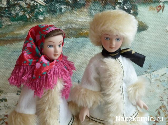 Куклы в народных костюмах №1 Кукла в зимнем костюме Московской губернии