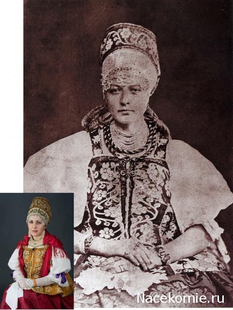 Куклы в народных костюмах №5 Кукла в зимнем костюме Архангельской губернии