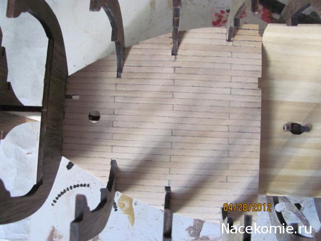 Парусник Баунти - Сборка корпуса