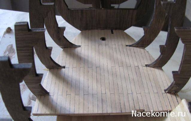 Парусник Баунти - Сборка корпуса