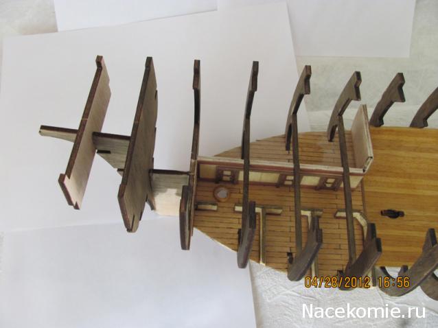 Парусник Баунти - Сборка корпуса