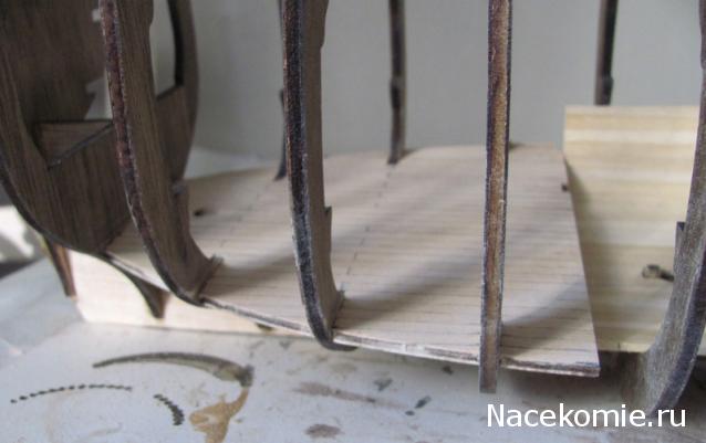 Парусник Баунти - Сборка корпуса