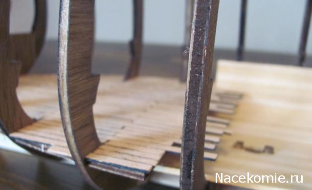 Парусник Баунти - Сборка корпуса